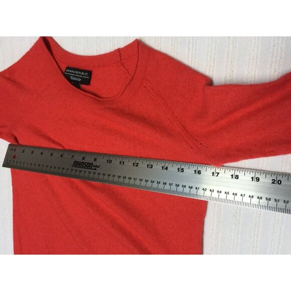 Banana Republic Filpucci Womens XS Pullover Sweater Wool Knit Orange Casual - Picture 3 of 9